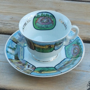 Vintage City of Montreal Tea Cup with Saucer